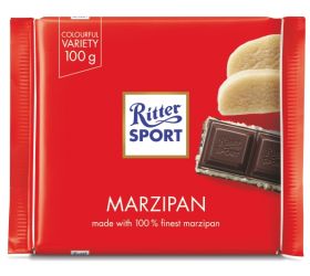 Ritter Sport Dark Chocolate with Marzipan filling 100g x12