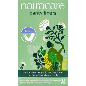 Natracare Natural Panty Liners Mini 30's x10