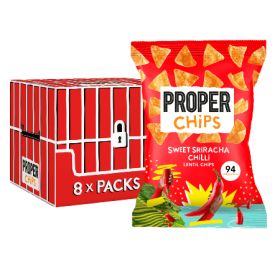 Popchips Veg Vibes Sriracha Crisps 24 x23g