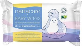 Natracare Baby Wipes 50's x16