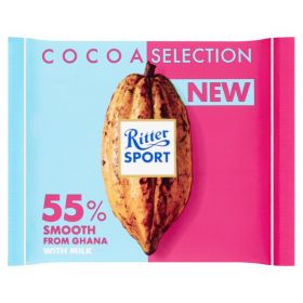 Ritter Sport 55% Cocoa Smooth from Ghana 100g x12