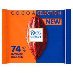 Ritter Sport 74% Cocoa Intense from Peru 100g x12