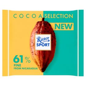 Ritter Sport 61% Cocoa Fine from Nicaragua 100g x12