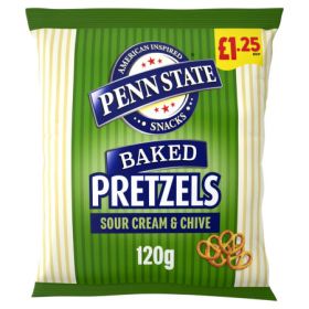 Penn State Sour Cream & Chive Pretzels 120g x14