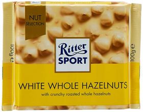Ritter Sport White Whole Hazelnut 100g x10