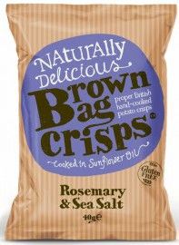 Brown Bag Rosemary & Sea Salt Crisps 40g x20