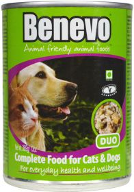 Benevo Duo - Cat & Dog Food - Tinned - 12 x 369g