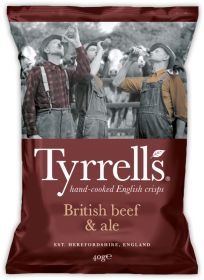 Tyrrells Beef & Ale Flavour Flavour Crisps 24x40g