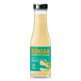 Bonsan Organic Sweet Mustard Dressing Vegan 325mlx6