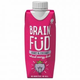 Brain Füd Berry and Coconut  Natural Energy Drink 330ml x12