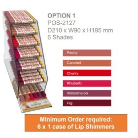 Burts bee's lip shimmer stand 6 x 1 case