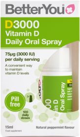 Better You DLux3000 Vitamin D Daily Daily Oral Spray 15ml x6
