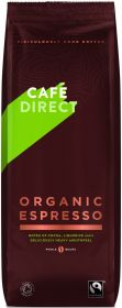 Cafédirect Fair Trade & Organic Espresso Coffee Beans 1kg x4