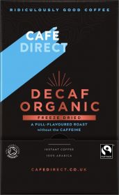 Cafédirect Fair Trade & Organic Decaffeinated Freeze Dried Instant Coffee Sticks 1.8g (250's) x4