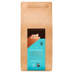 Cafedirect FT Organic LF Congo Whole Beans 6x1kg