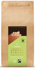 Cafedirect FT Organic LF Peru Whole Beans 6x1kg