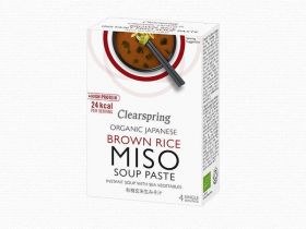 Clearspring Organic Japanese Brown Rice Instant Miso Soup Paste 