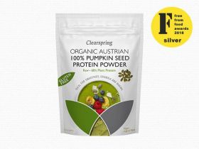 Clearspring Organic Raw 100% Austrian Pumpkin Seed Protein Powder 8x 350g