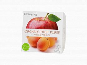 Clearspring Organic Fruit Puree - Apple/Apricot 12 x (2x100g)