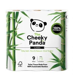 Cheeky Panda Toilet Tissue Bamboo 3ply (100% FSC) 9 rolls x5	