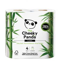 Cheeky Panda Toilet Tissue Bamboo 3ply (100% FSC) 4 rolls x12