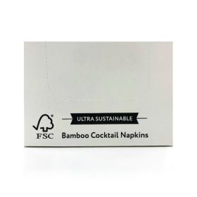 Cheeky Panda Plastic Free Cocktail Napkin (100% FSC) 100'S x30