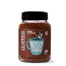 Clipper Tea Med Roast Coffee FD 200g
