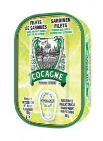 Cocagne - Skinless and boneless sardines in lemon - 100gr
