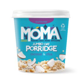Moma Coconut and Chia Instant porridge pot 55g x12
