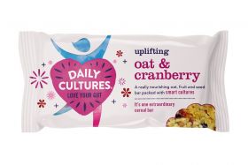 Daily Cultures Oat & Cranberry Cereal Bar 60g x12