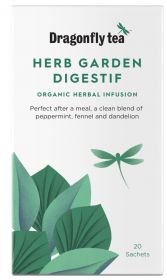 Dragonfly Mint Garden Digestive Organic Herbal Tea 34g (20's) x4