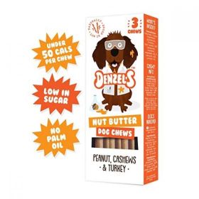 Denzels Nut Butter Dog Chews 55g x10