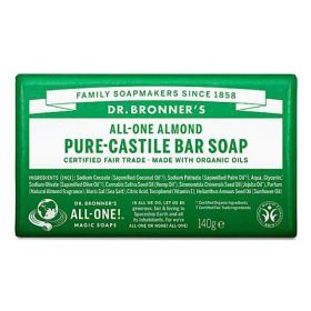 Dr Bronner Almond Bar Soap 140g x12
