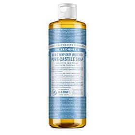DR Baby-Unscented Pure-Castile Liquid Soap 946ml x6