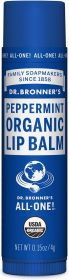 Dr Bronner Peppermint Organic Lip Balm 4g x12