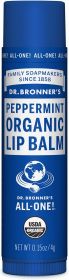 Dr Bronner Peppermint Organic Lip Balm 4g x12