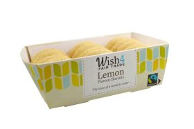 Wish4 Fairtrade Lemon Biscuits 220g x 12