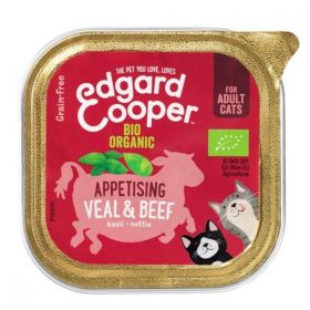 Edgard & Cooper Cat Cup Organic Veal & Beef 85g x19