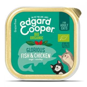 Edgard & Cooper Cat Cup Organic Fish & Chicken 85g x19
