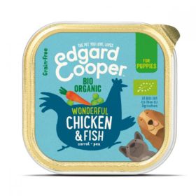 Edgard & Cooper Organic Chicken Fish Carrot & Pea 100g x17