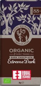Equal Exchange Organic 88% Extreme Dark Chocolate 80g x14