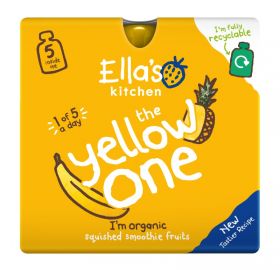 Ella's Kitchen Smoothie Fruit (Org) Yellow One Multipack (5x90g) x3