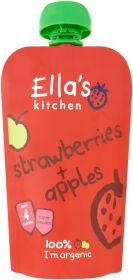 Ella's Kitchen (From 4 months) Strawberries Apples 7x120g