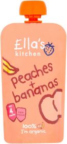 Ella's Kitchen (From 4 months) Peaches Bananas 7x120g