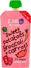 Ella's Kitchen (From 4 months) Sweet Potato Broccoli Carrot 7x120g