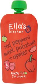 Ella's Kitchen (From 4 months) Red Pepper Sweet Potato Apple 7x120g