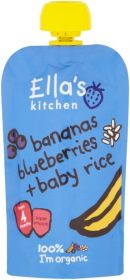 Ella's Kitchen (From 4 months) Rice Banana Blueberry 7x120g