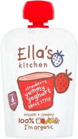 Ella's Kitchen Greek Yoghurt Strawberry 6x90g