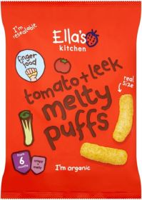 Ella's Kitchen Melty Puffs Tomato Leek 4x20g