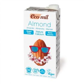 Ecomil Almond Calcium Milk Sugar-Free 1L x6